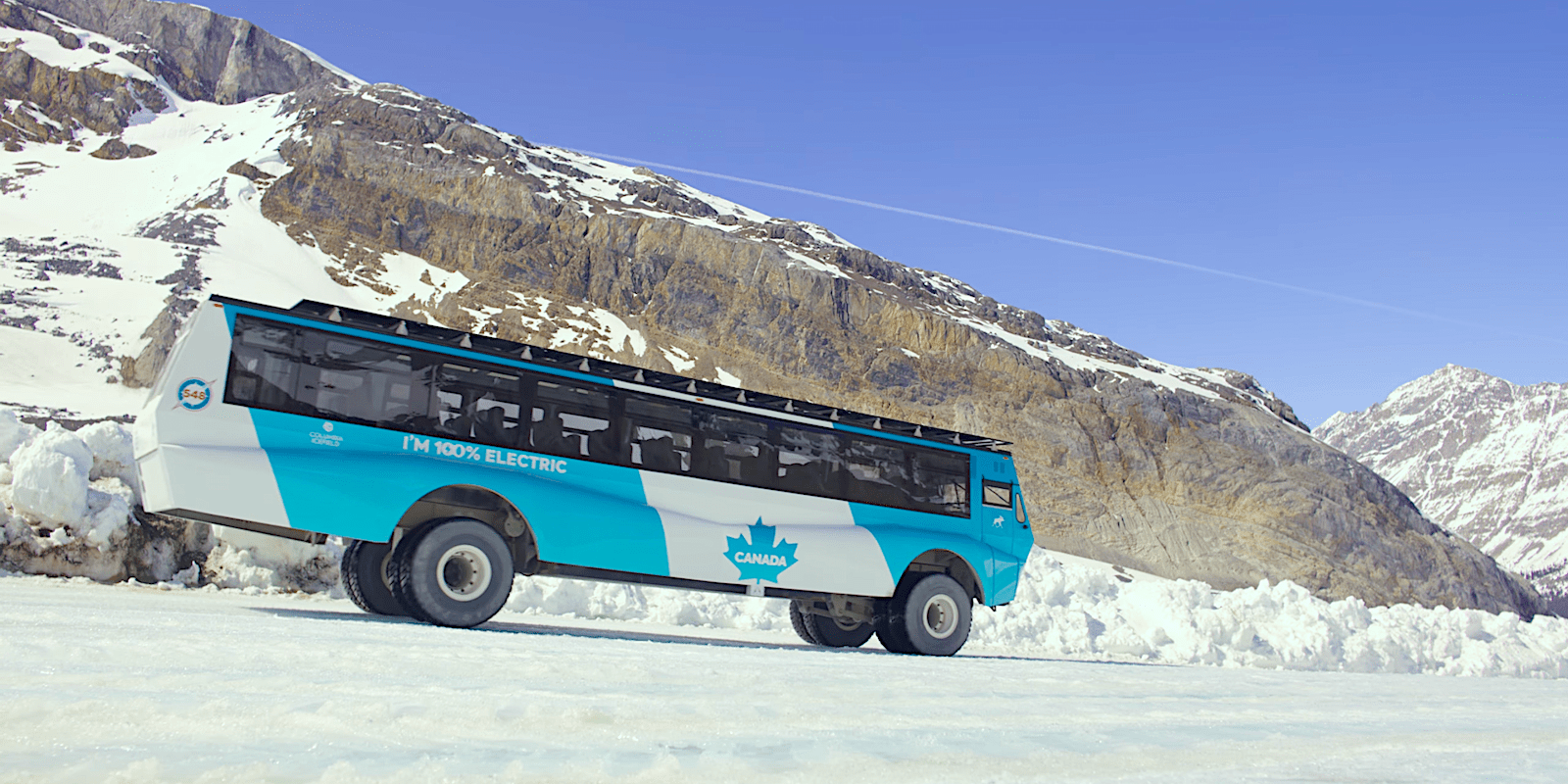 Explorer the glaciers in Jasper National Park in an EV