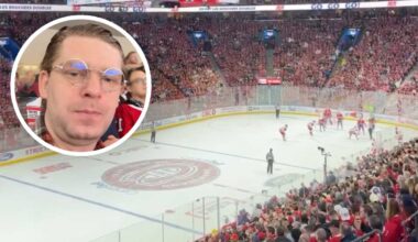 Evgeny Kuznetsov attends Game 3 of the Eastern Conference Finals at Montreal’s Bell Centre