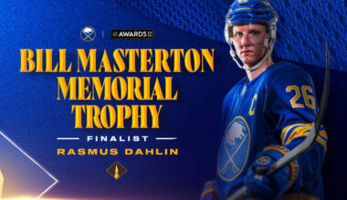 Rasmus Dahlin selected as finalist for Masterton Trophy