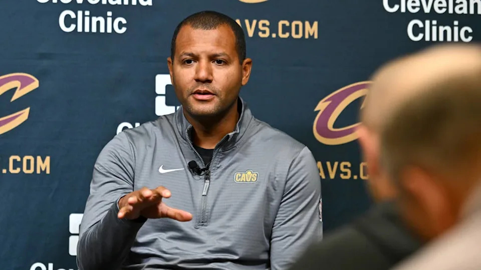 Cavs president Koby Altman believes James Harden's critics need to reevaluate their expectations for a former MVP player who is nearing the end of his career.Photo by Jason Miller on Getty Images