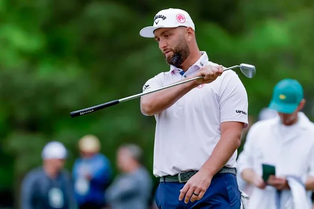 Masters Tournament – practice round Jon Rahm of Spain reacts on the seventh hole during a practice round for the 2026 Masters Tournament at the Augusta National Golf Club in Augusta, Georgia, USA, 06 April 2026. The Masters golf tournament begins 09 April 2026. AUGUSTA GEORGIA United States PUBLICATIONxINxGERxAUTxINDxONLY Copyright: xERIKxS.xLESSERx