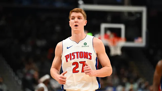 Detroit Pistons guard Kevin Huerter (27)Brad Mills-Imagn Images