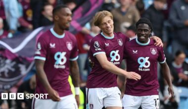Burnley 2-2 Aston Villa: Unai Emery's side held by relegated Clarets