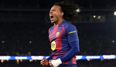 Jules Kounde of FC Barcelona