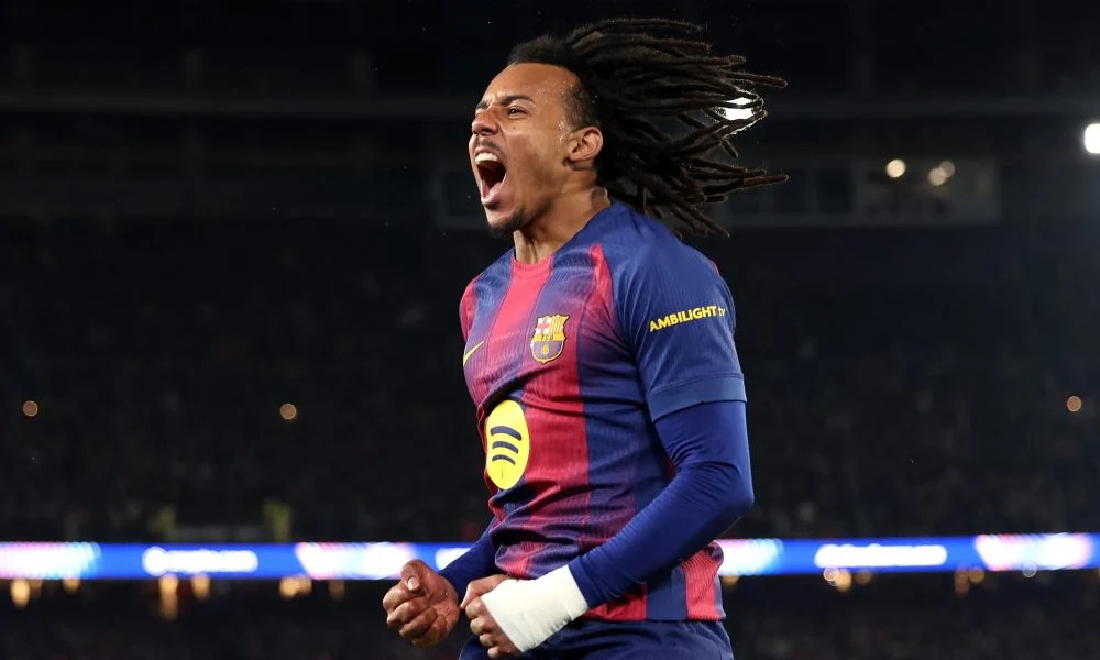 Jules Kounde of FC Barcelona