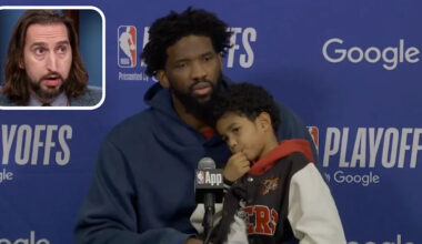 Nick Wright calls for end to superstars bringing children to press conference after playoff losses
