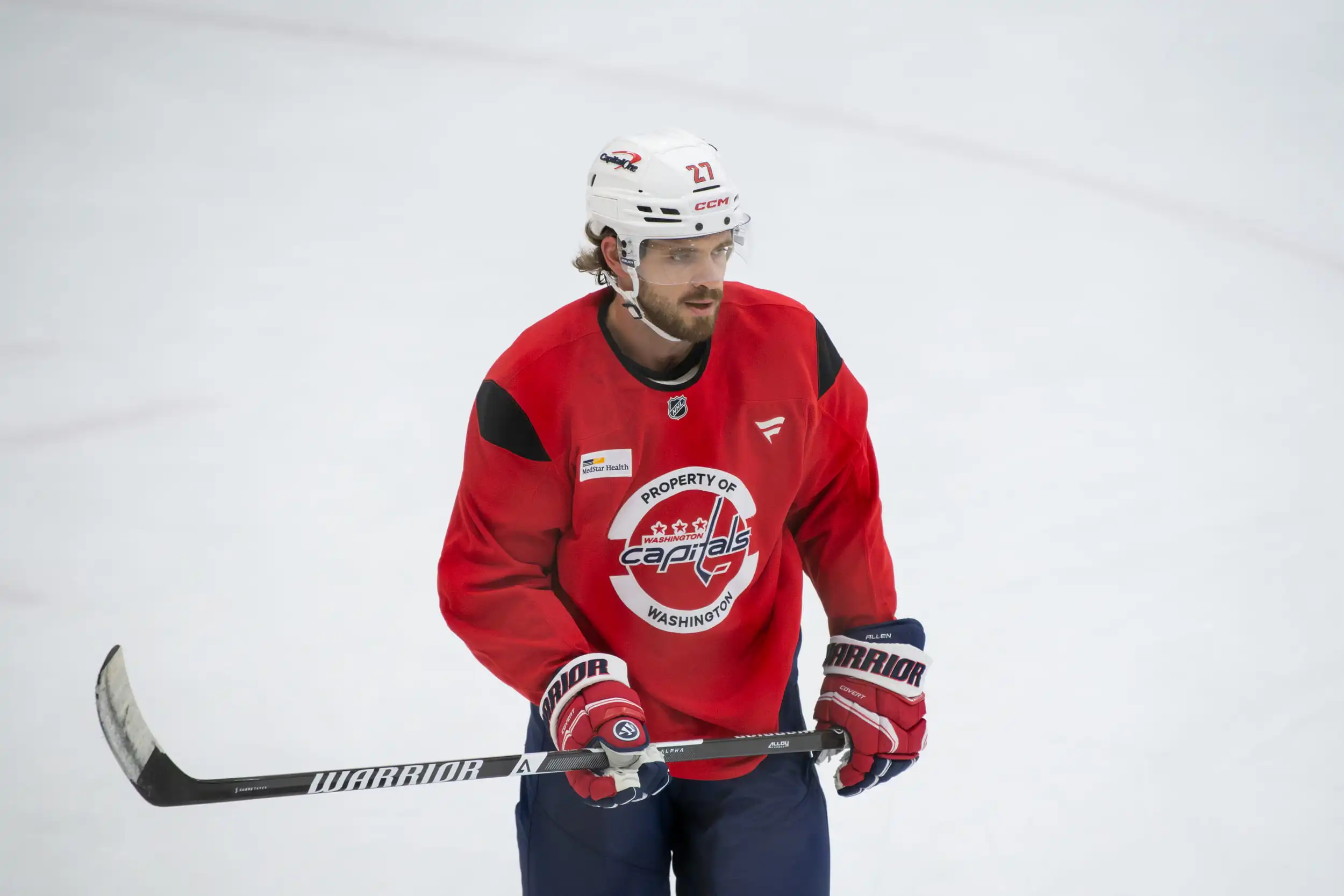 Timothy Liljegren at Capitals practice
