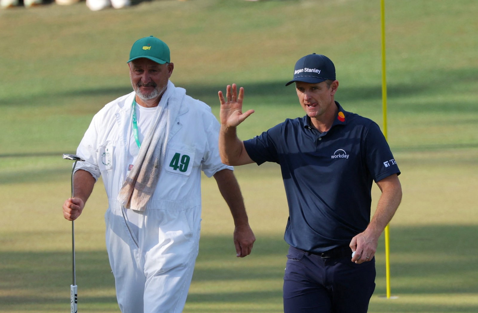 Mark 'Fooch' Fulcher with Justin Rose