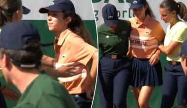 French Open ball girl exits match due to sweltering heat in worrying scene