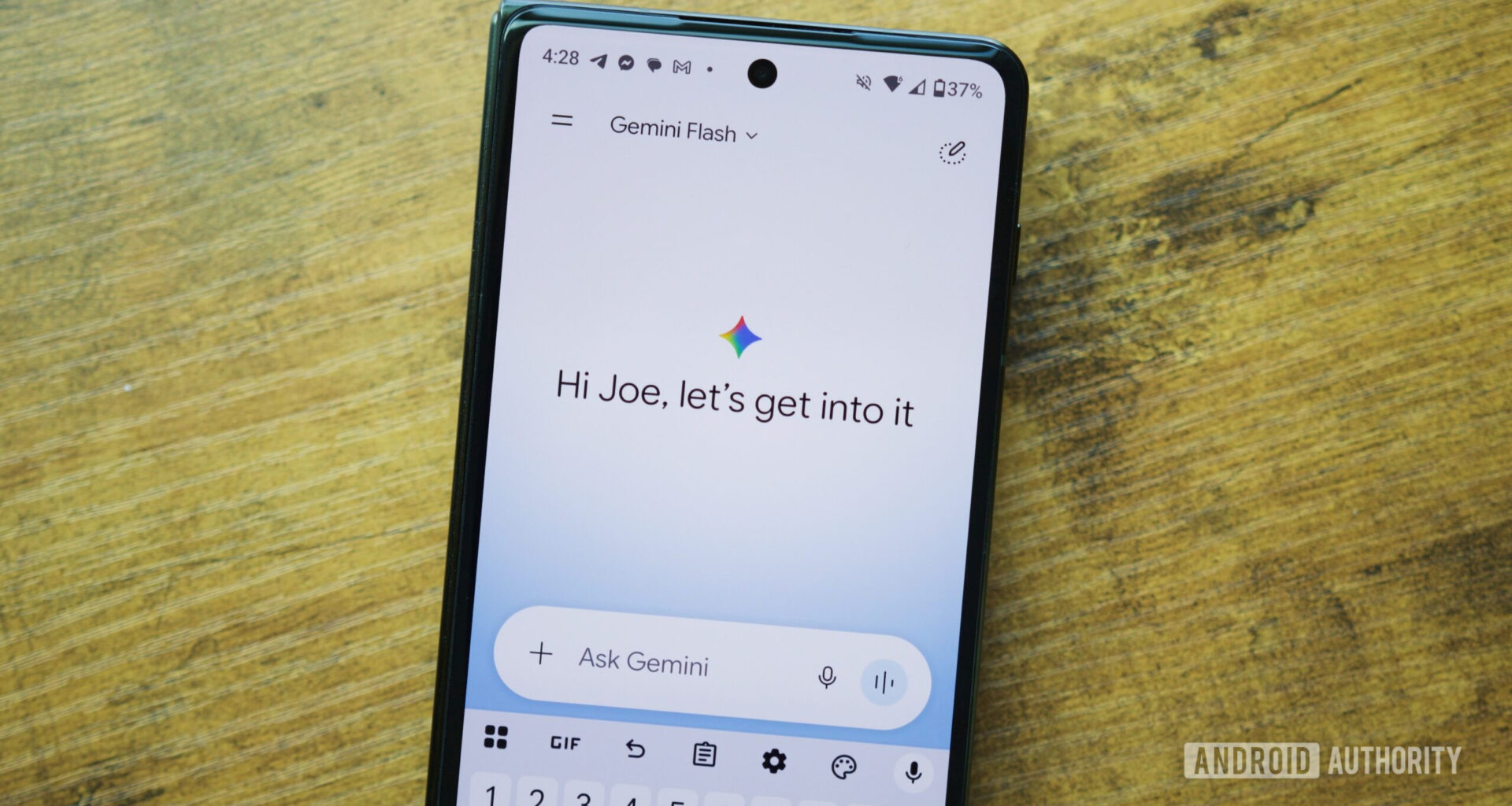 Gemini app on an Android phone.