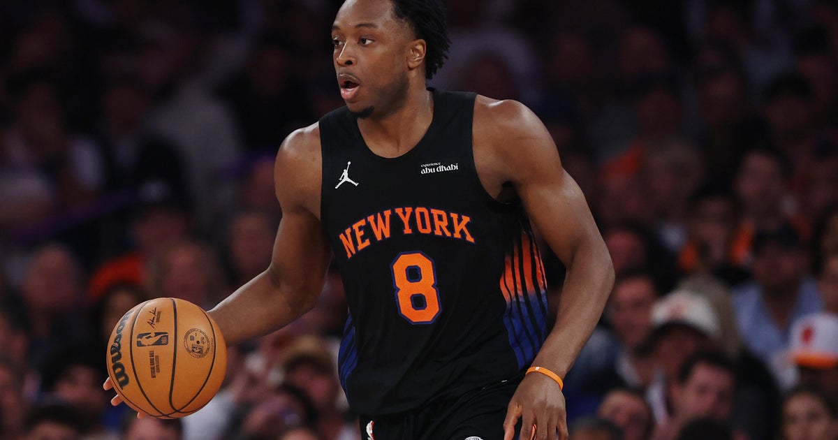 OG Anunoby practices with Knicks again, says hamstring pain is not as bad