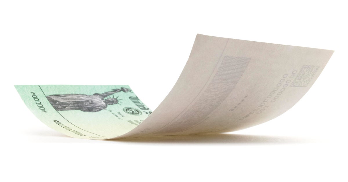 Isolated Treasury Tax Return Check