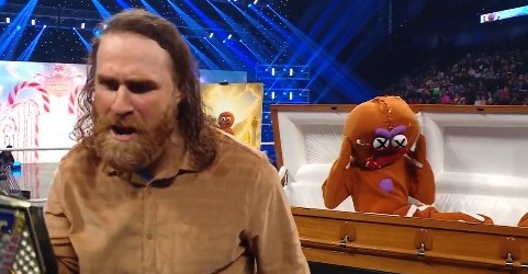 The Gingerbread Man rises from the dead and gets revenge on Sami Zayn