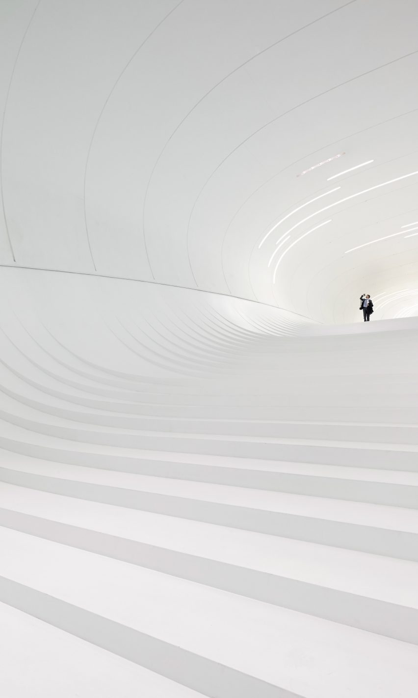 Interior of Heydar Aliyev Centre