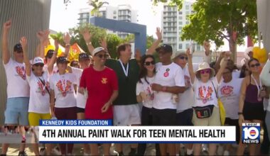 4th annual Paint Walk for Teen Mental Health held in Miami