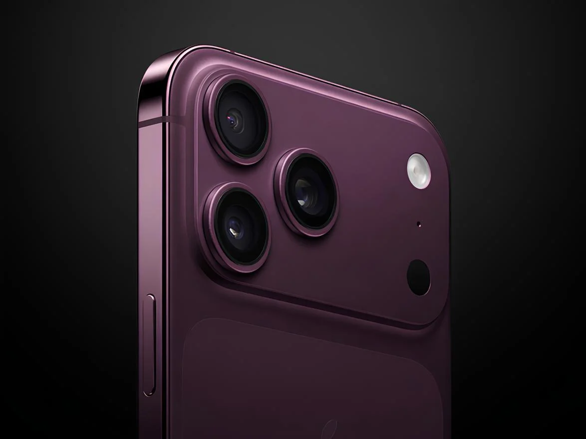 iPhone 18 Pro Dark Cherry color concept render