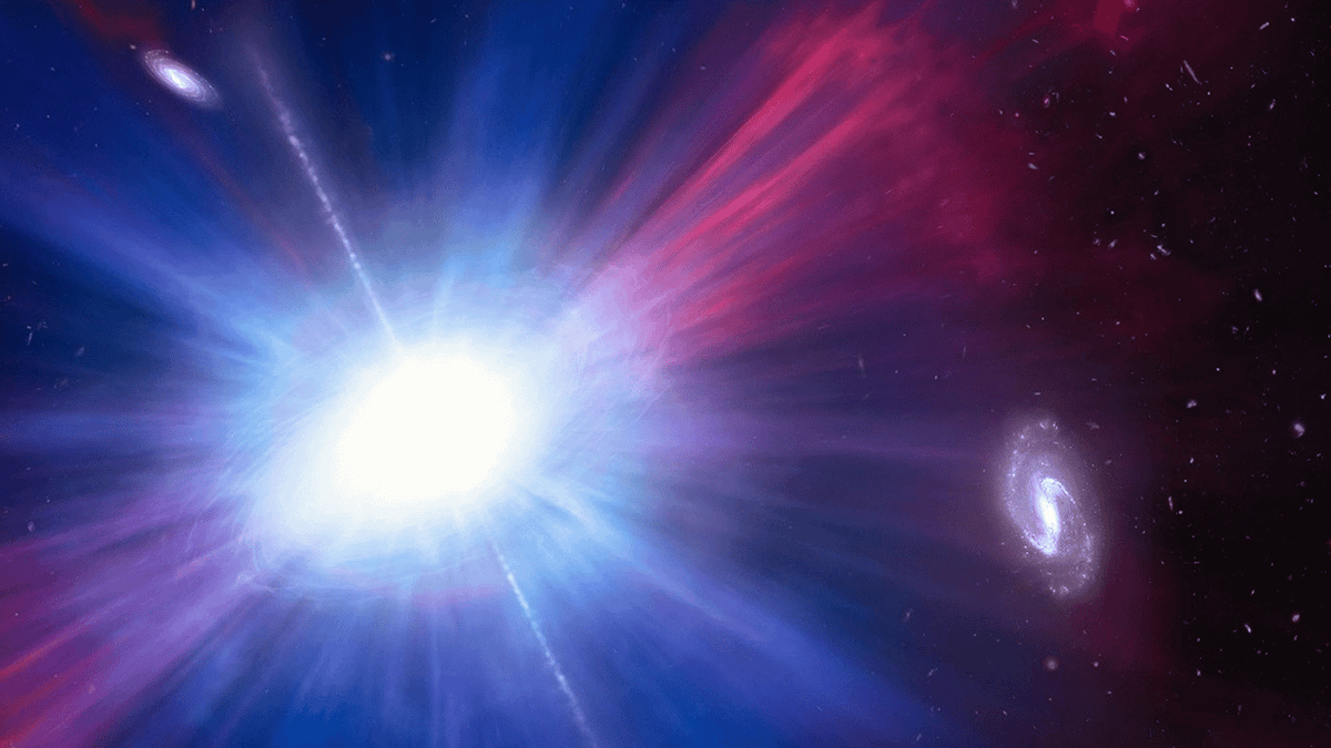Scientists baffled after mysterious blue flashes shining from space