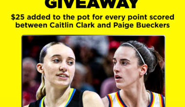 Paige Bueckers and Caitlin Clark Points Giveaway Official Rules