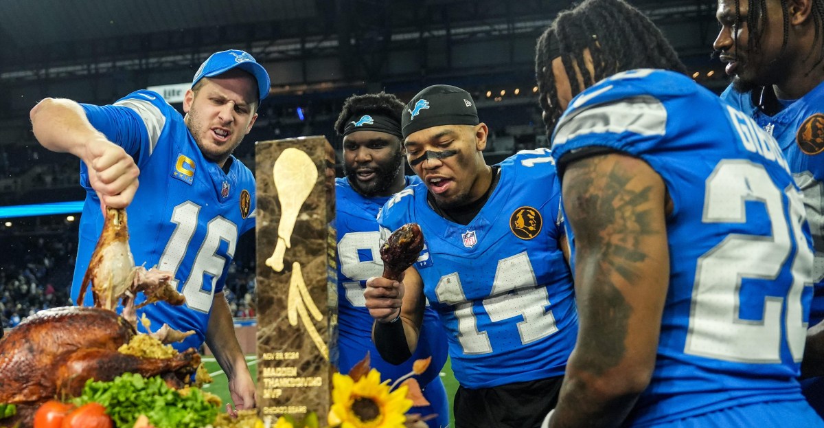 The Detroit Lions will reportedly host the Chicago Bears on Thanksgiving in 2026