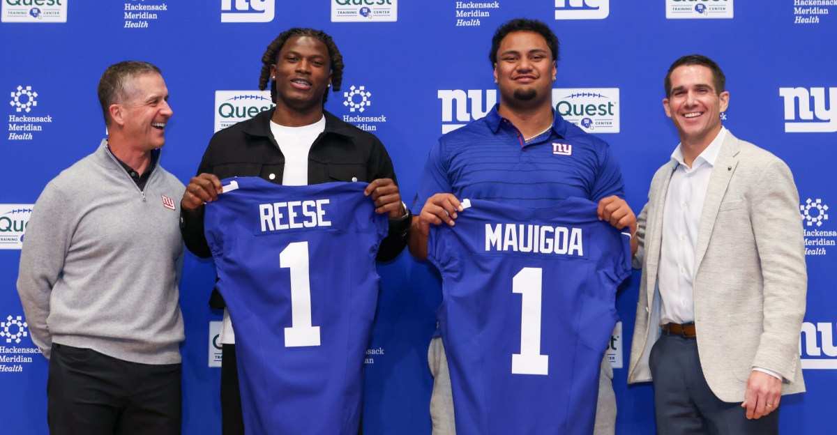 Giants’ GM Joe Schoen: A ‘pipe dream’ to land Arvell Reese and Sisi Mauigoa