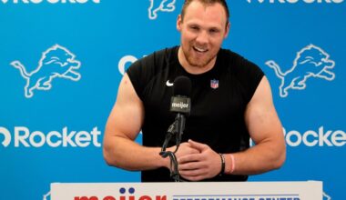 Jack Campbell: ‘Refreshing’ to see hungry Lions roster on Day 1 of OTAs