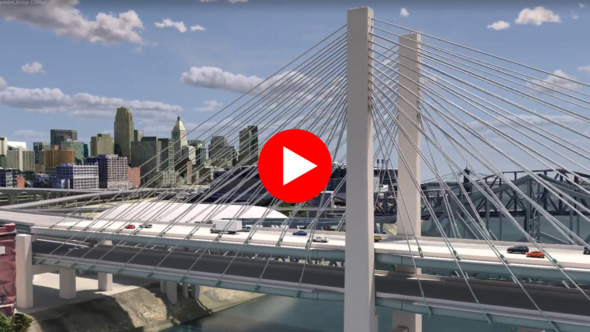 3D rendering of new bridge