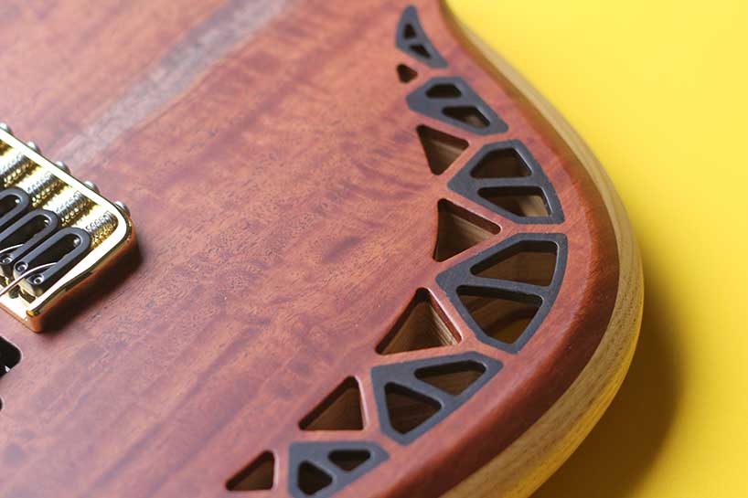 natural geometrics and organic variation inform omer deutsch's handcrafted guitars - 4