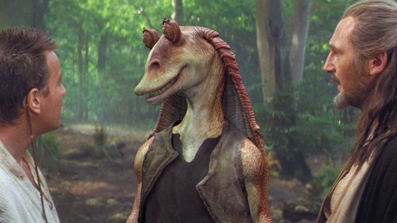Jar Jar Binks in The Phanton Menace.