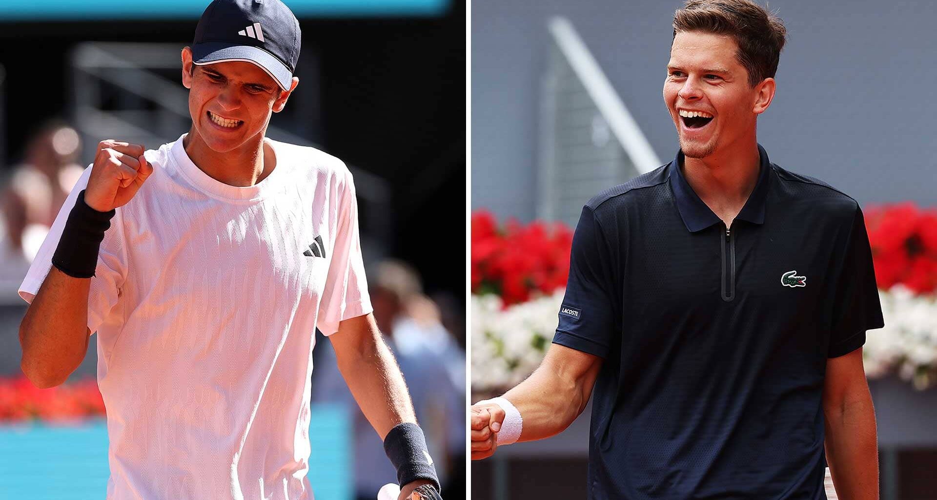 Rafael Jodar and Alexander Blockx are making their debuts in Rome.