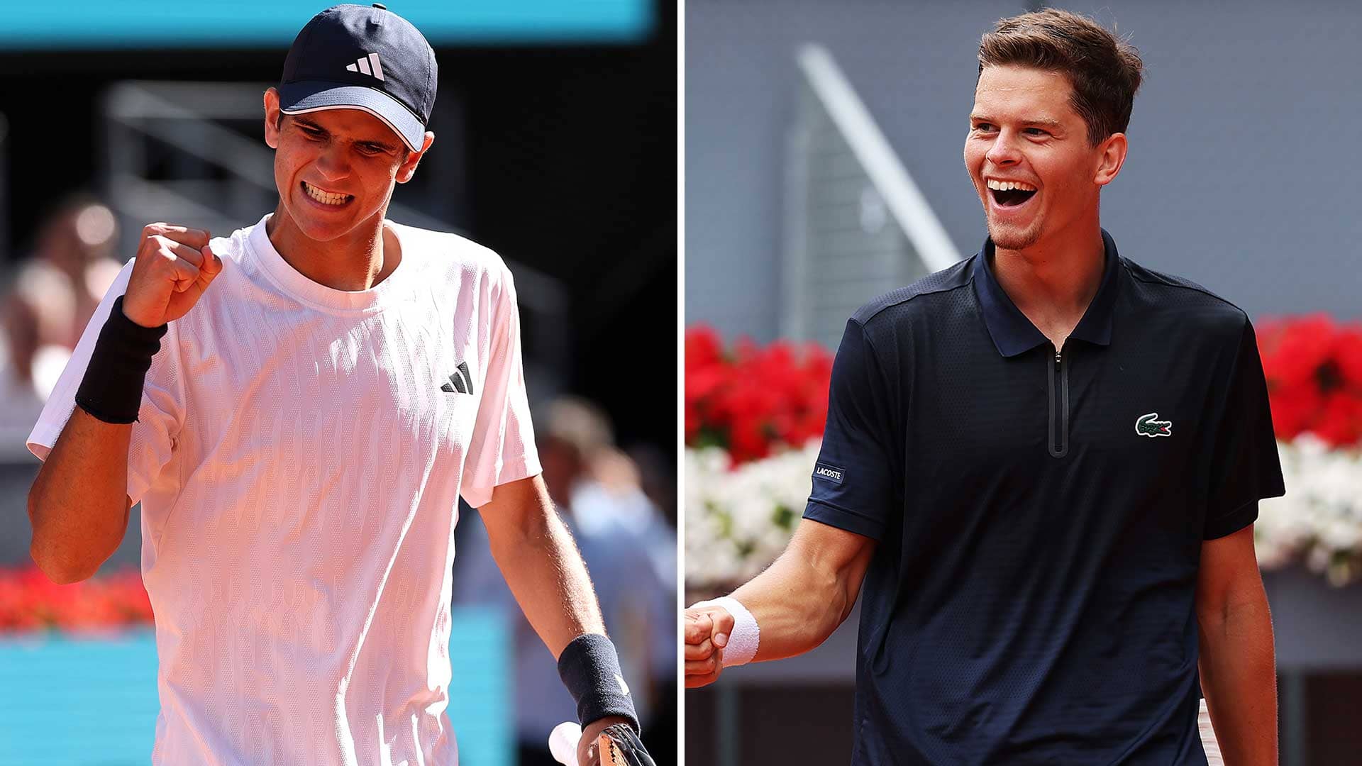 Rafael Jodar and Alexander Blockx are making their debuts in Rome.