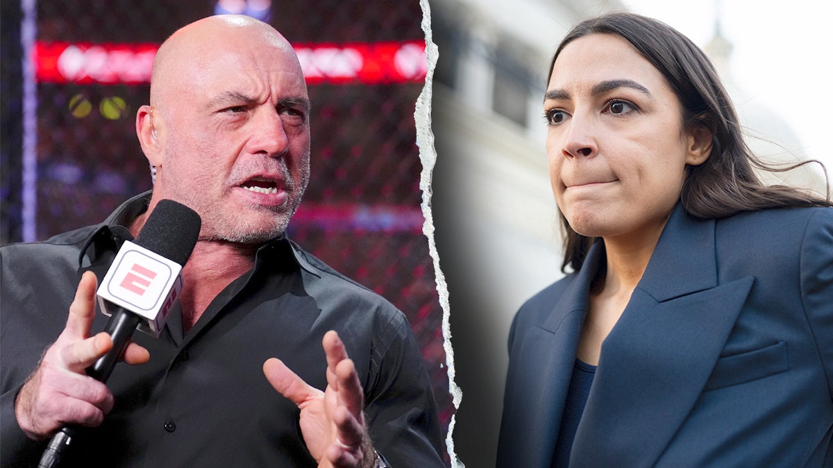 Joe Rogan and Alexandria Ocasio-Cortez