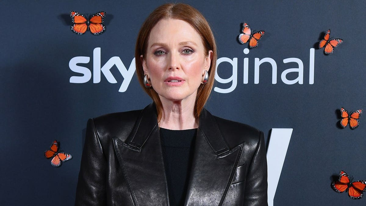Julianne Moore at a London screening of "May December" in December 2023.