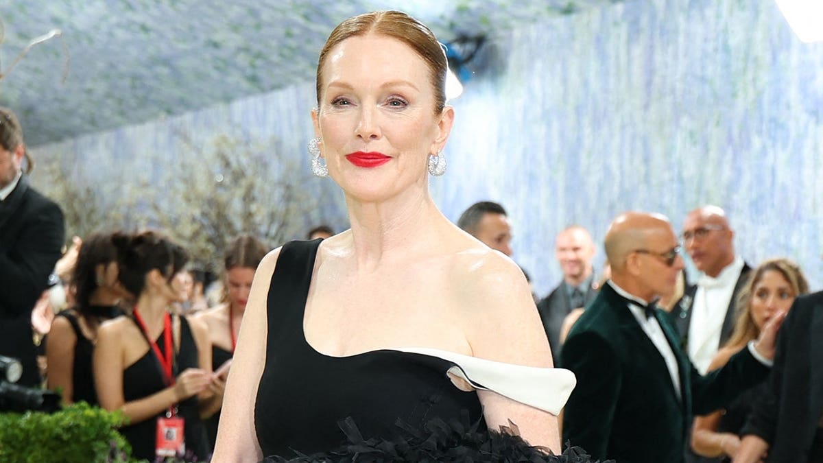 Julianne Moore at the Met Gala in New York City in May 2026.