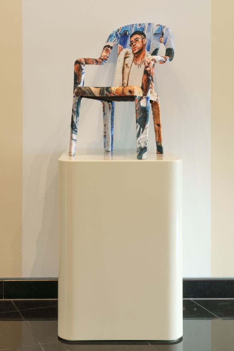 At the Kemper Museum, one BB Chair is displayed on a plinth among Soto’s other sculptures and objects.