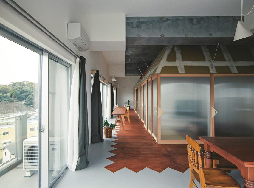Interior view of Nakano House in Japan