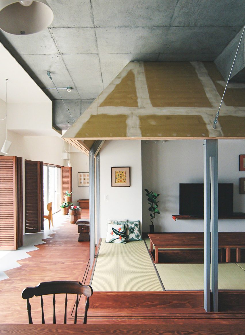 Living space interior at Japanese home