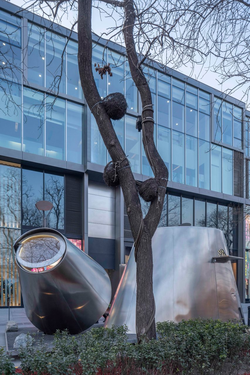 Temporary cafe in Beijing