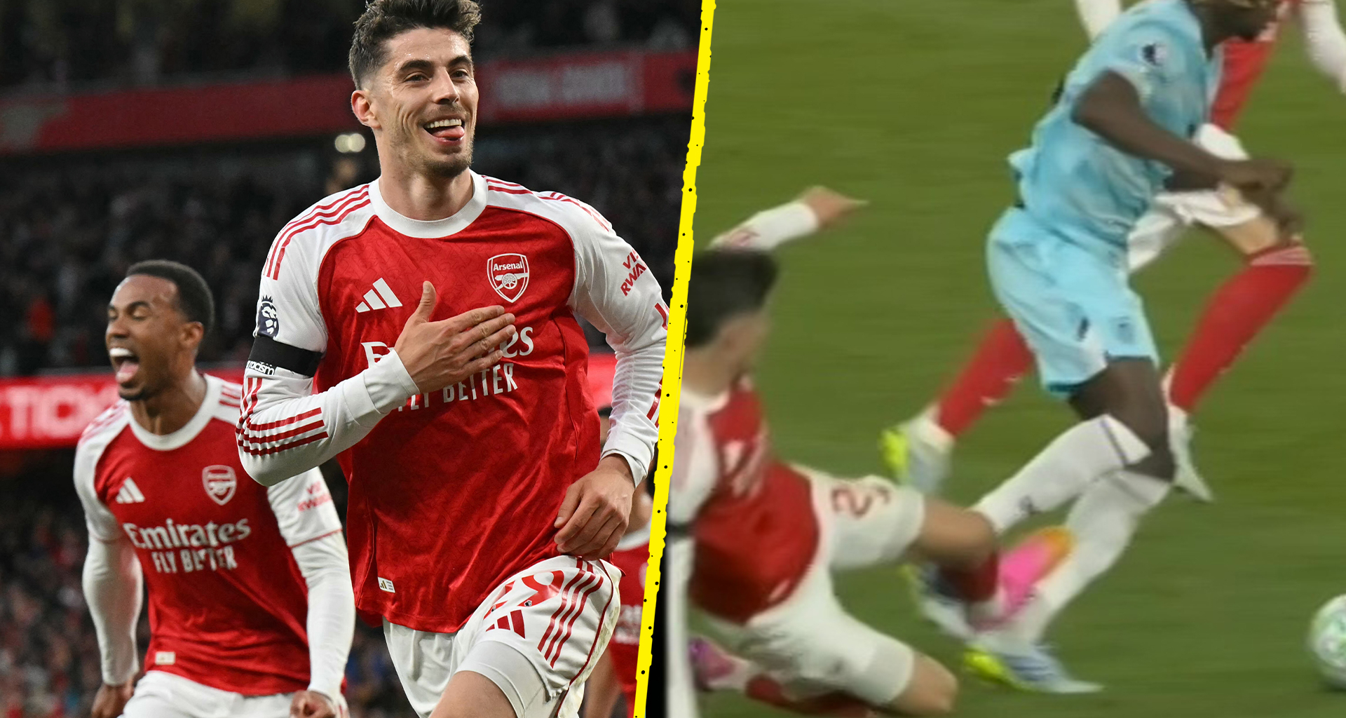 'Lucky boy' Kai Havertz puts Arsenal on brink of title as Premier League explain why he avoided red card