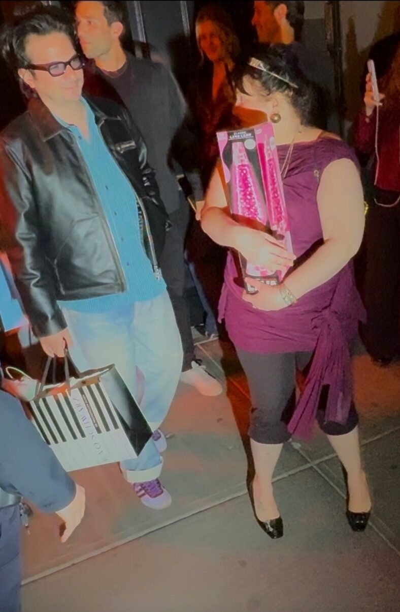 Lena Dunham leaving her birthday dinner photo