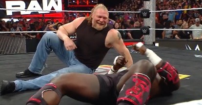Brock Lesnar returns to WWE, destroys Oba Femi to set up ‘the biggest rematch in history’