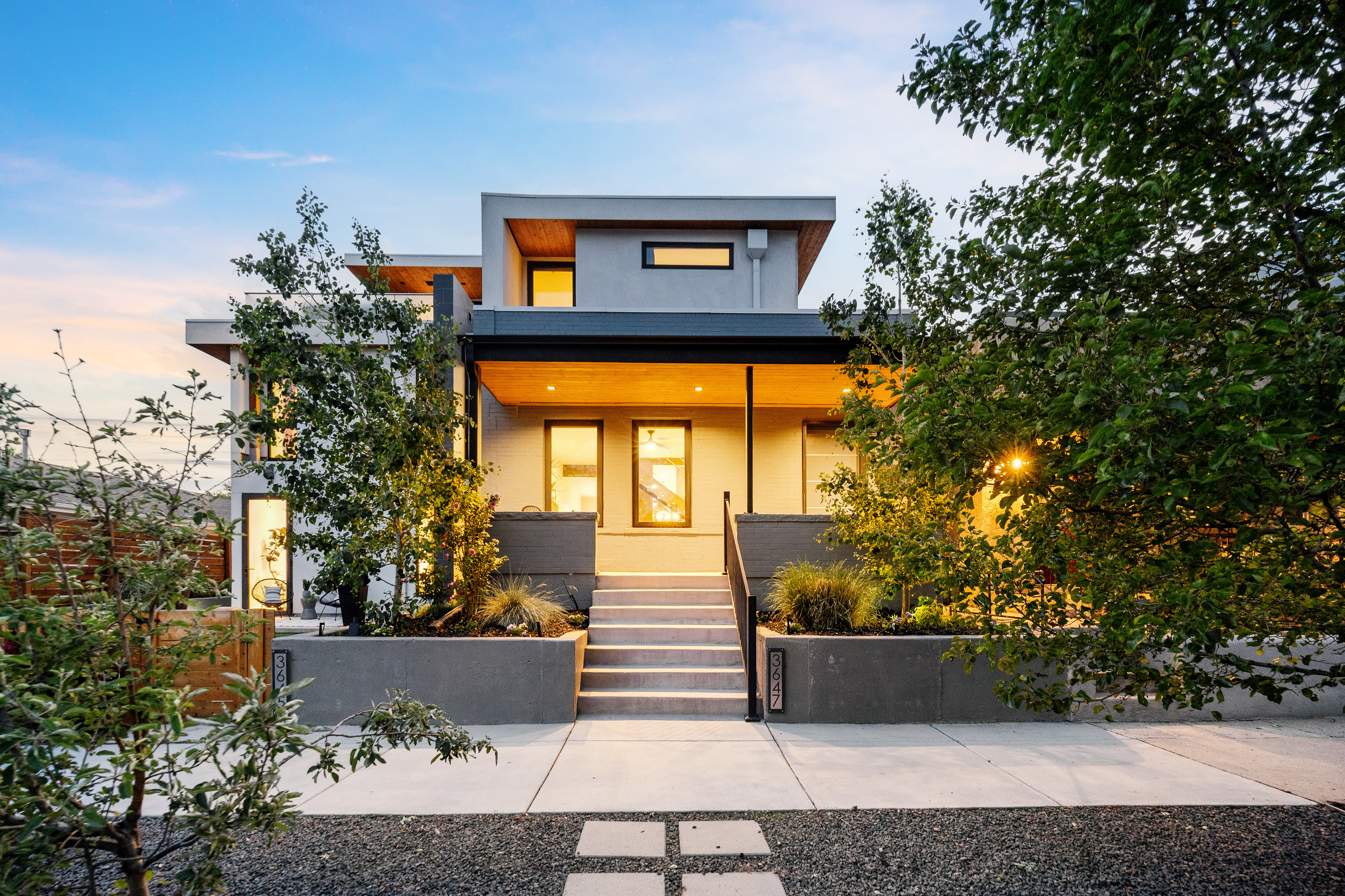 The original 1905 home was expanded to add a second...