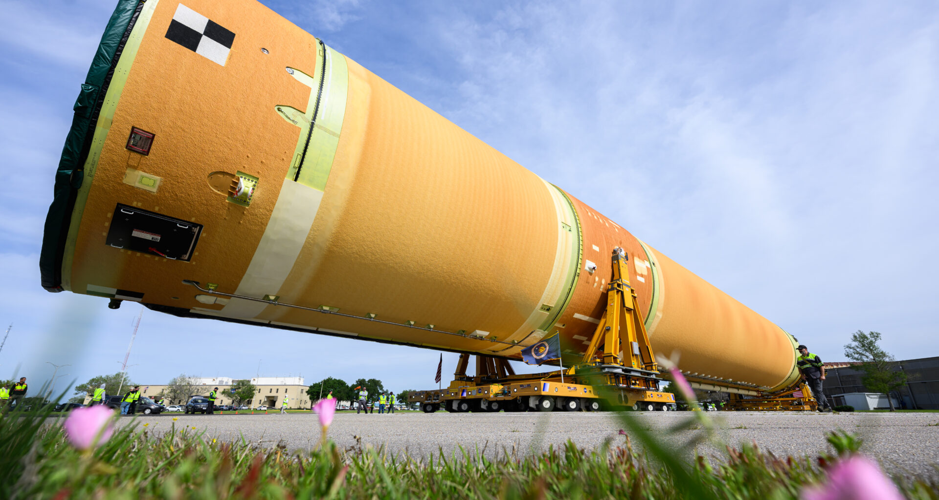 Artemis III Moon Rocket Core Stage on the Move