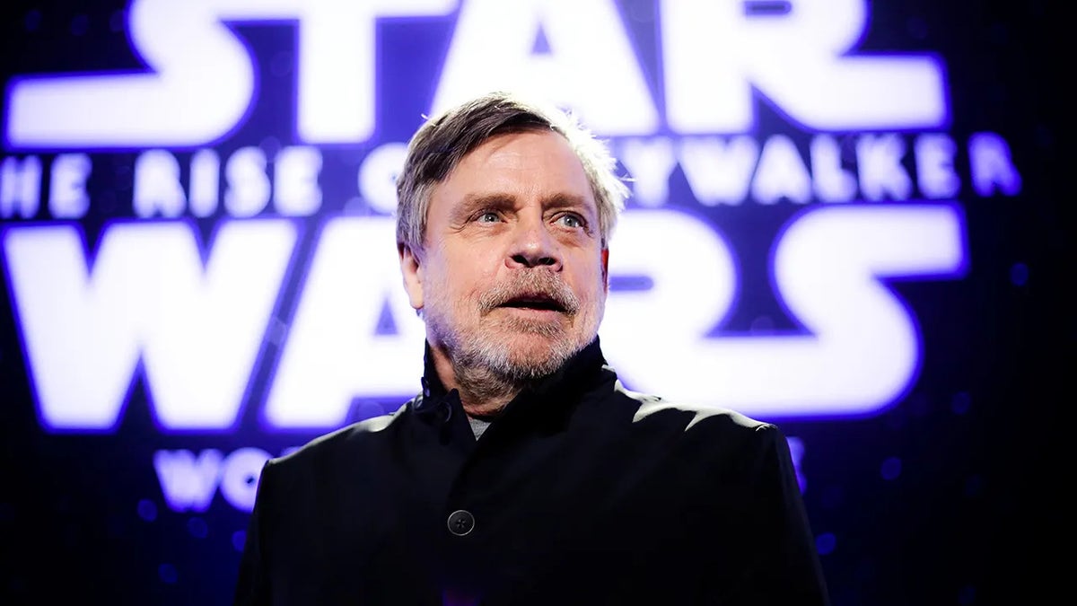 Mark Hamill standing at the premiere of Star Wars The Rise of Skywalker in Hollywood California