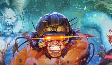 Wolverine appears with a helment on.