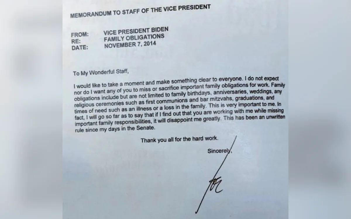 The Biden memo