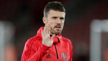 Manchester United assistant coach Michael Carrick before facing Southampton.