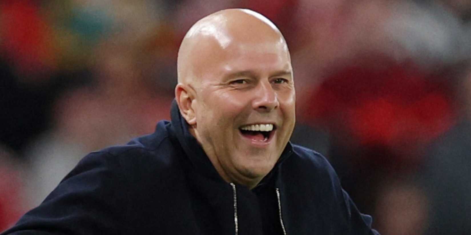 Liverpool manager Arne Slot smiles vs Galatasaray