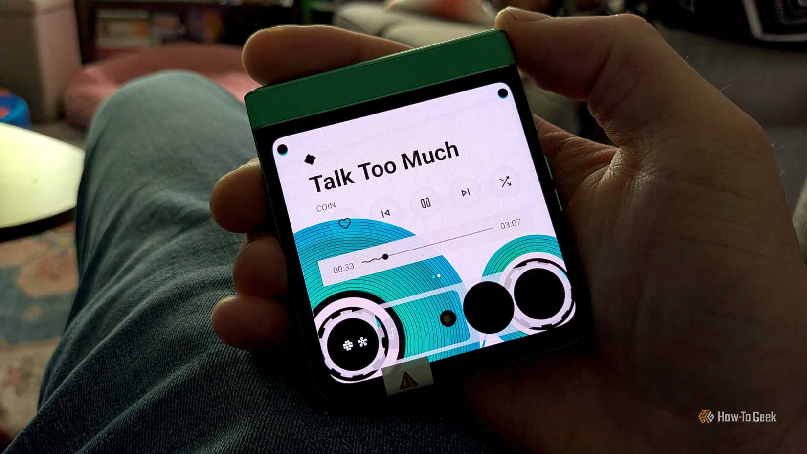 Moto Razr music widget