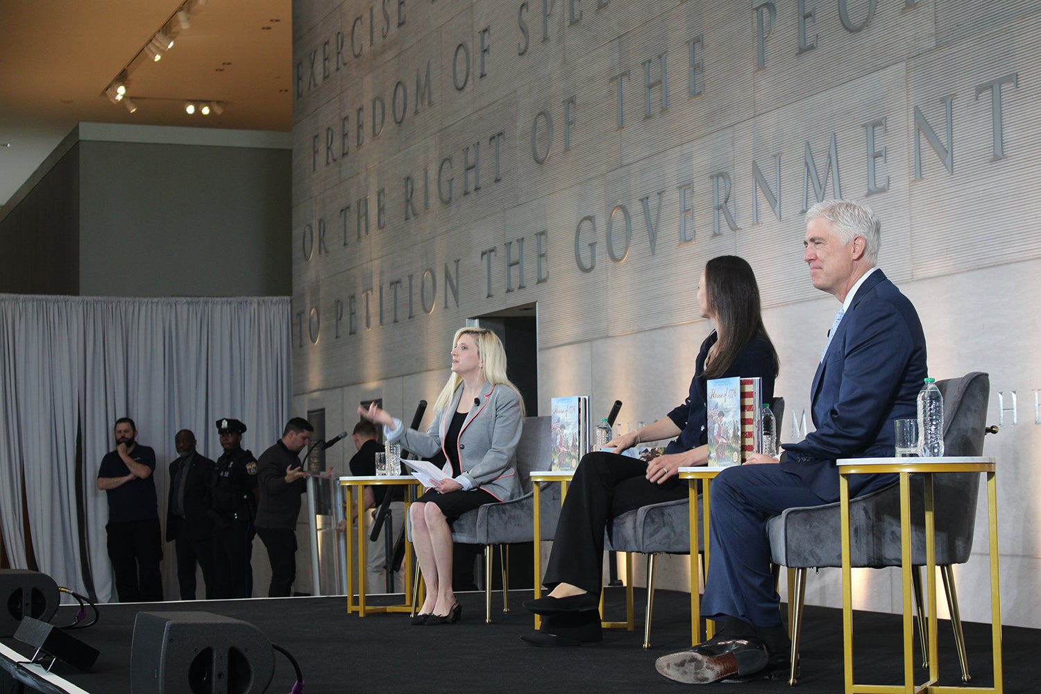 Supreme Court Justice Gorsuch brings 'Heroes of 1776' to Philadelphia