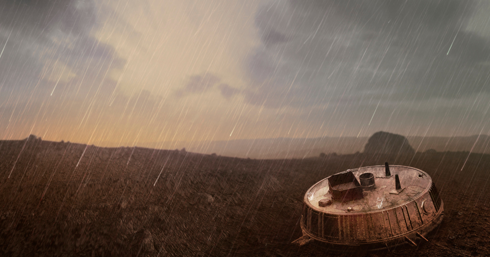 The Huygens probe descended by parachute to the surface of Titan in 2005, through an orange haze colder than minus 170 degrees Celsius, and more than a billion kilometres from home it remains the only spacecraft humanity has ever landed anywhere in the outer solar system